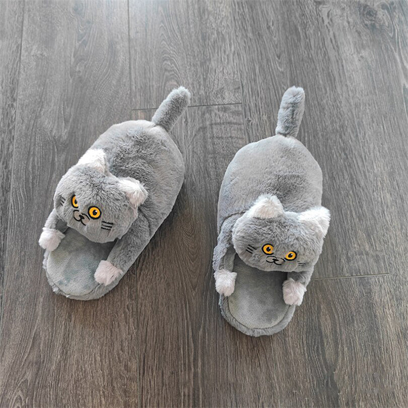 Cozy Cat Slippers - Memory Foam Non-Slip House Shoes