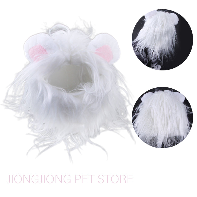 Cat Lion Mane Costume - Adorable Pet Halloween Outfit for Cats & Small Dogs