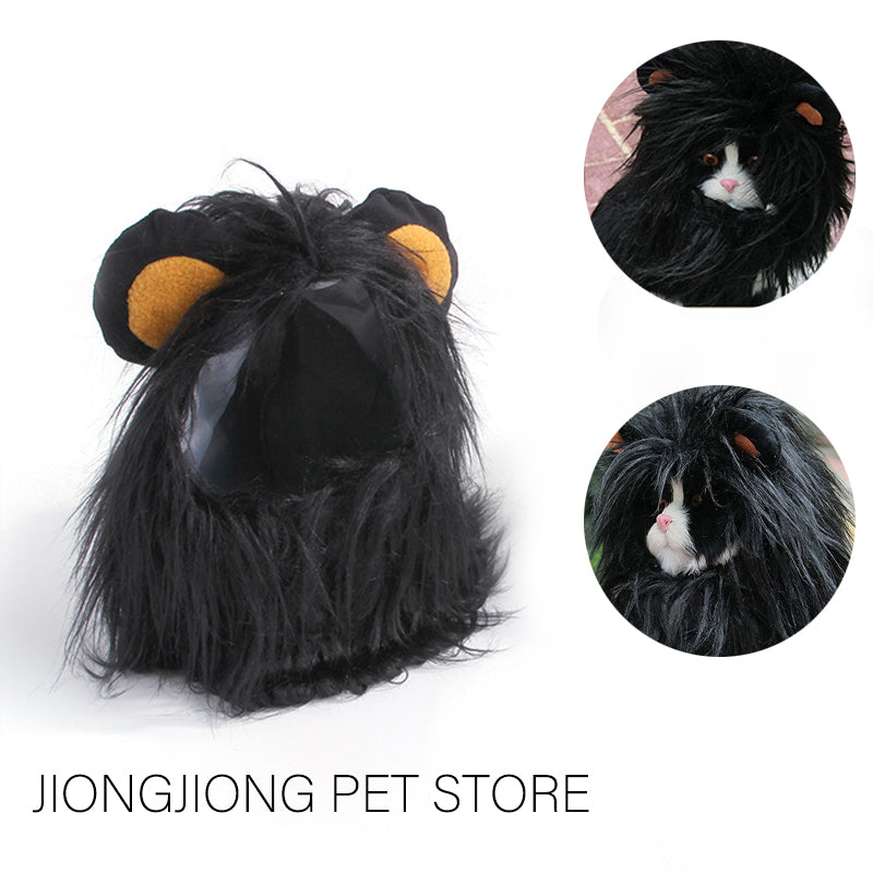 Cat Lion Mane Costume - Adorable Pet Halloween Outfit for Cats & Small Dogs
