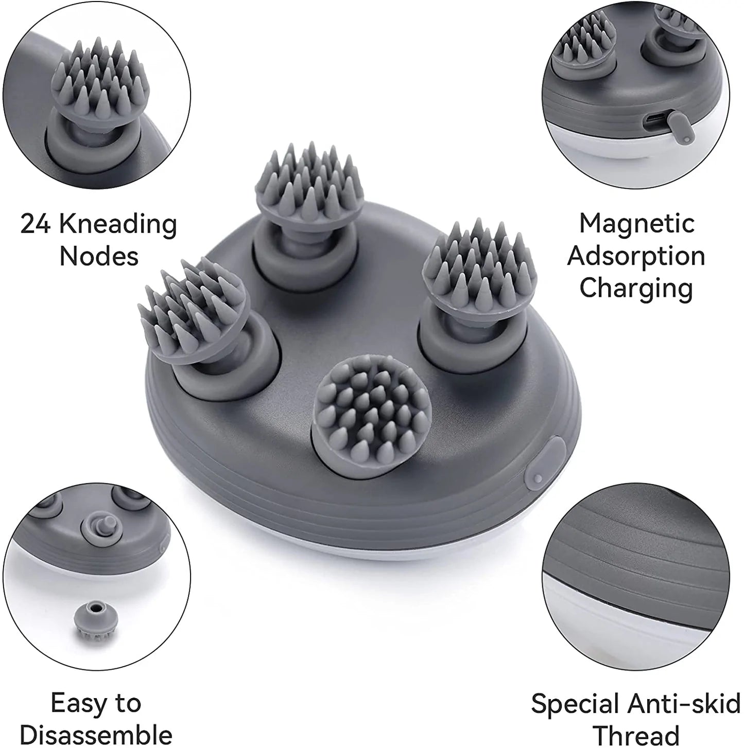Electric Pet Head Massager - Stress Relief for Cats & Small Dogs